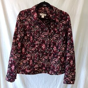 Christopher & Banks Burgundy Jacket Size M